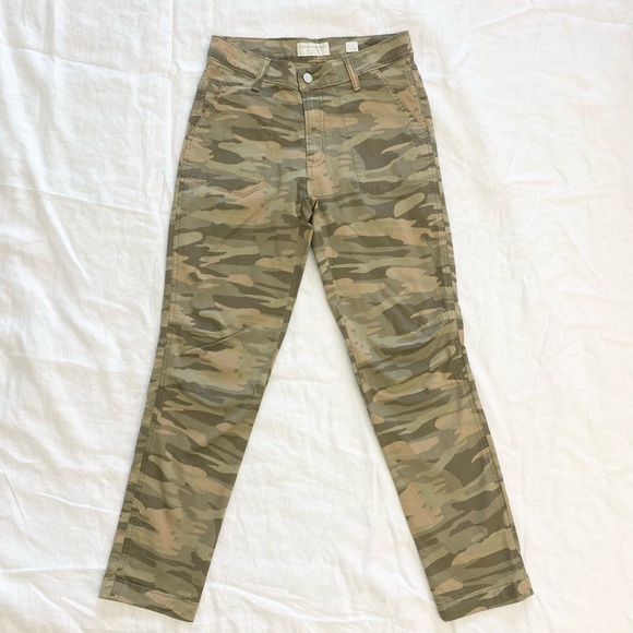 Lucky Brand THE CARGO Woodland Green Camouflage Camo Pants - Picture 2 of 14